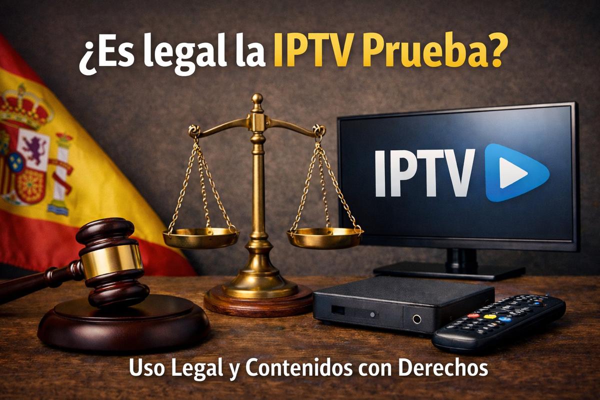 ¿Es legal la IPTV Prueba en España? Uso legal y contenidos con derechos