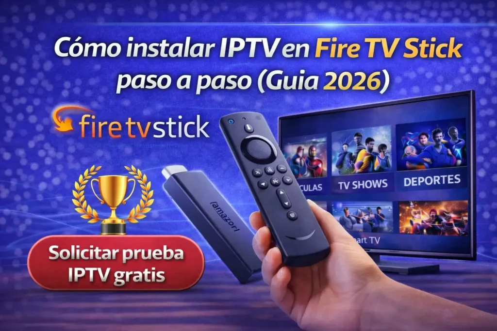 Cómo instalar IPTV en Fire TV Stick paso a paso en 2026