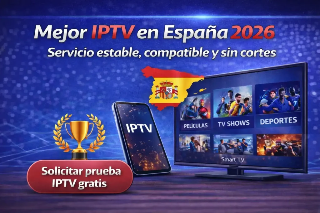 Mejor IPTV en España en 2026 servicio IPTV estable para Smart TV y Fire TV Stick