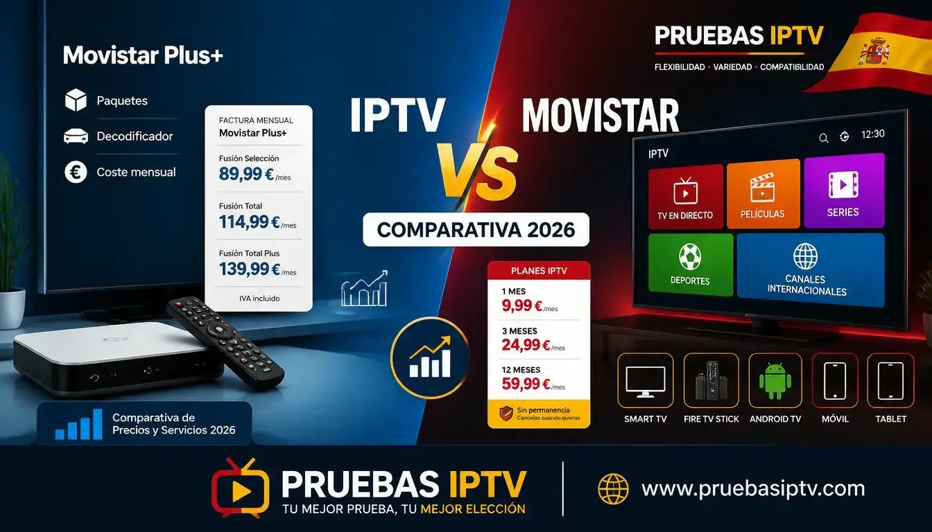 IPTV vs Movistar comparativa de precios y servicios en España 2026