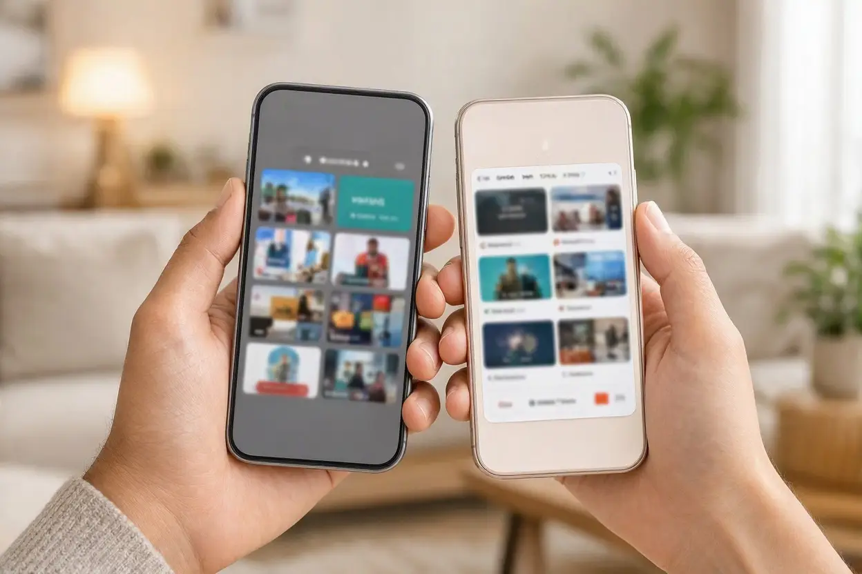IPTV en el móvil reproducido en Android e iPhone en 2026